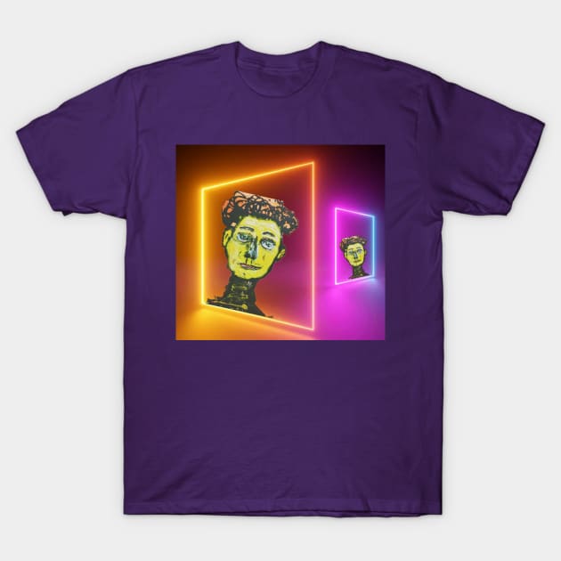 Neon Square Peg T-Shirt by filltherobot